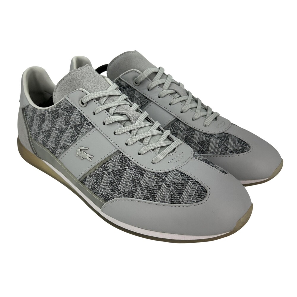 Lacoste Angular 223 2 CMA Shoes Mens Size 13 Gray Geometric Casual Sneakers